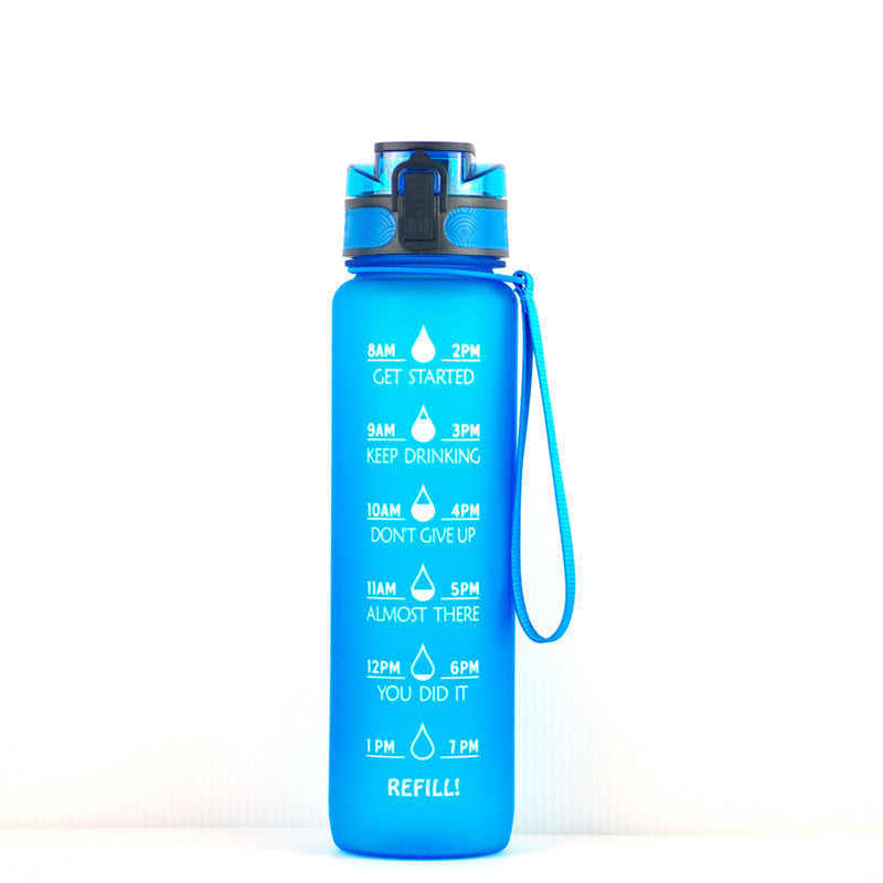 Transparent Flask Water Bottle 1000ml Bottled Kawaii Bottle Bpa Free Infuser Plastic Milk Sports Clear Water Bottle Kawaii Cup - One Red Hill