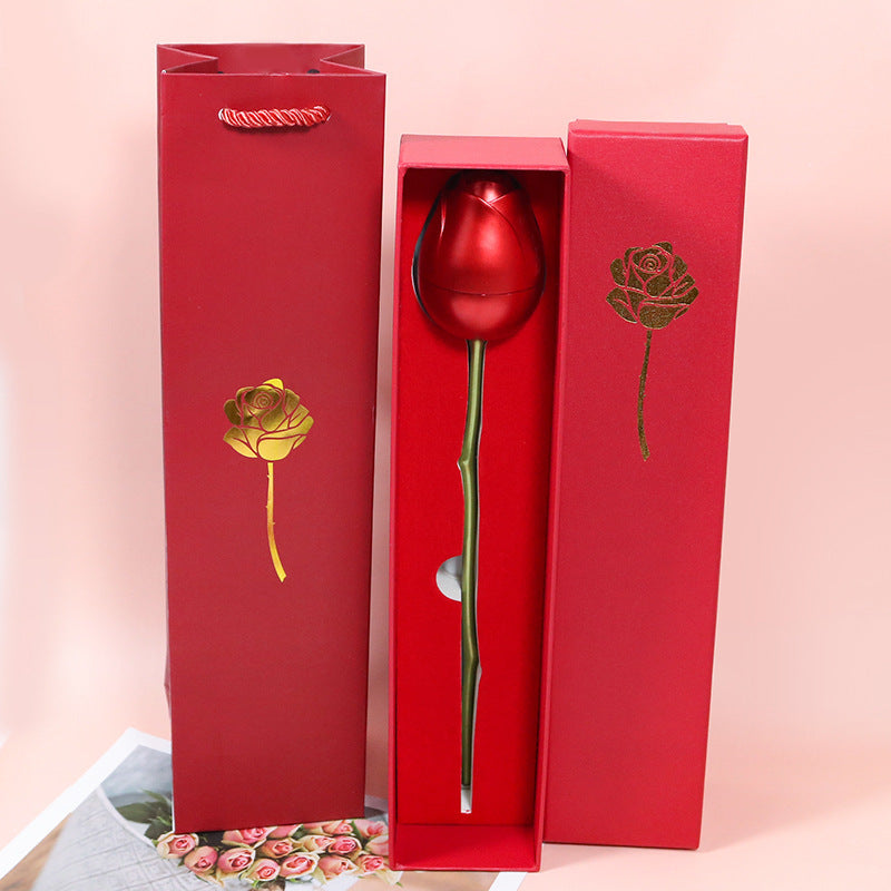 Valentine's Day Confession Single Rose Gift Box - One Red Hill
