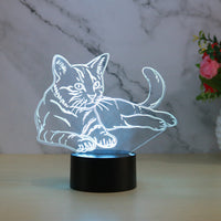 Touch Remote Control Charging Decoration Gift Seven-color Night Light - One Red Hill