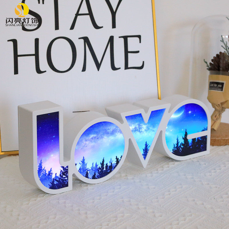 Valentines Day Decor LED LOVE Light Valentines Day Gift For Girlfriend Bithday Wedding Party Decoration Romantic Wedding Decor - One Red Hill