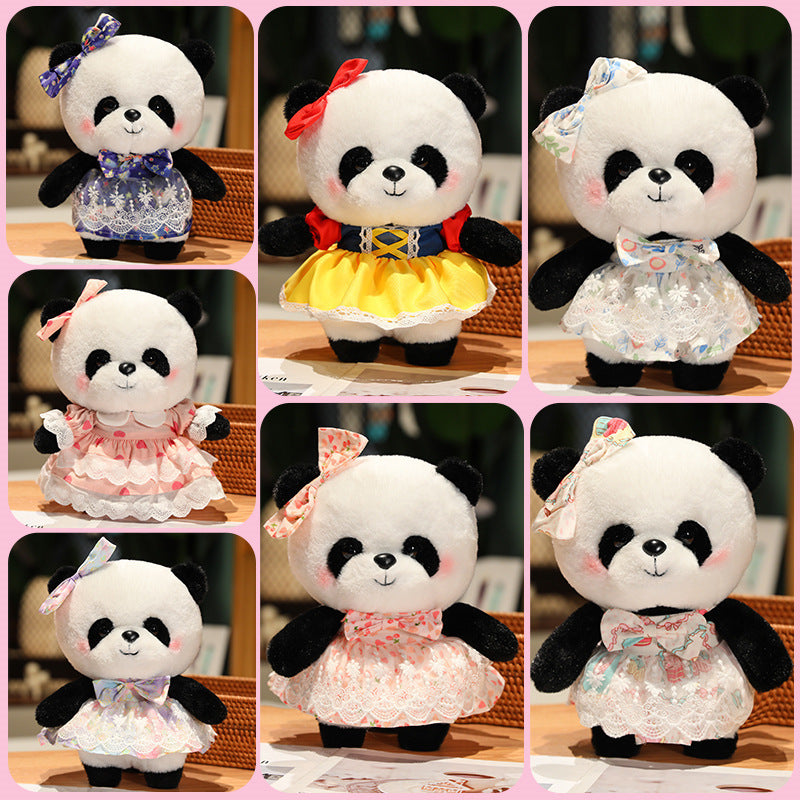 Princess Skirt Panda Doll Plush Toy Panda Children's Day Gift - One Red Hill