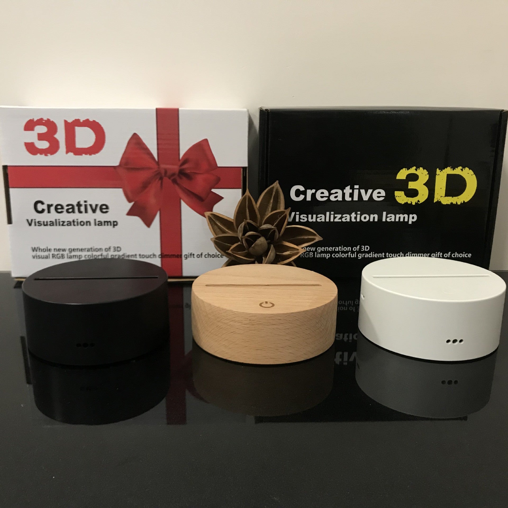 3D Night Light Touch Remote Control Crack - One Red Hill