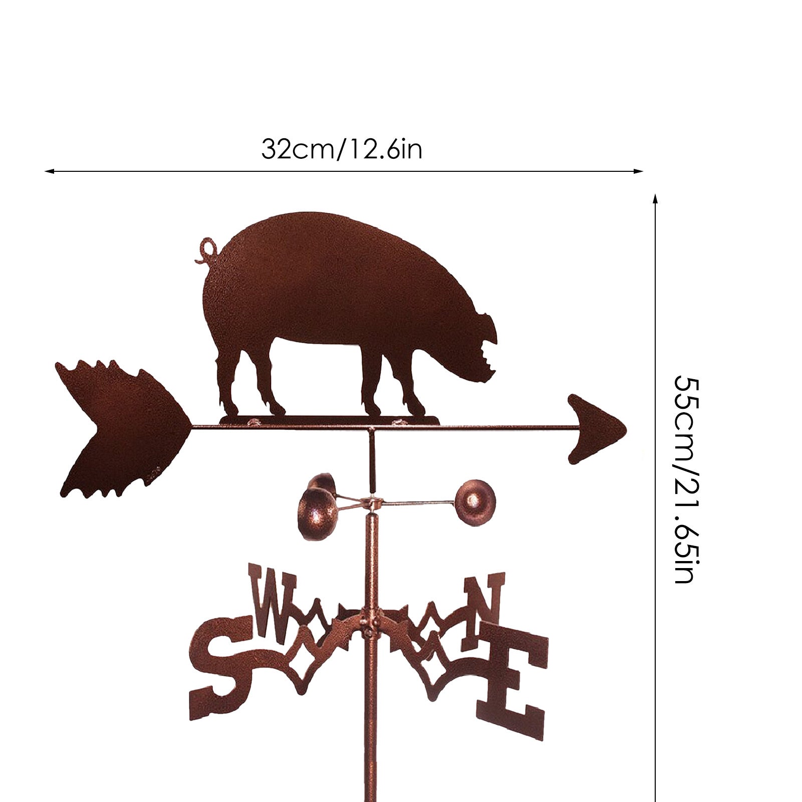 Weather Vane Retro Iron Roof Decoration