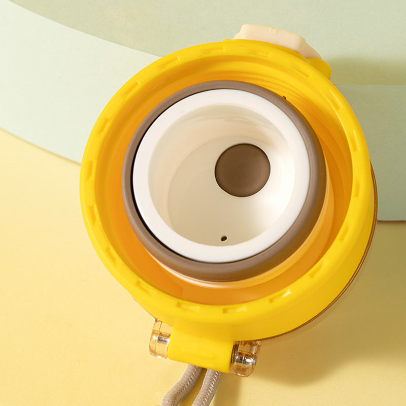 Stainless Steel Vacuum Flask Korean Version Of The Bomb Cover Large-capacity Vehicle