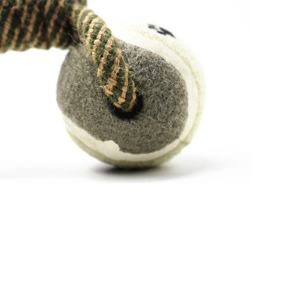 Cotton Rope Tennis Dumbbell Dog Toy - One Red Hill