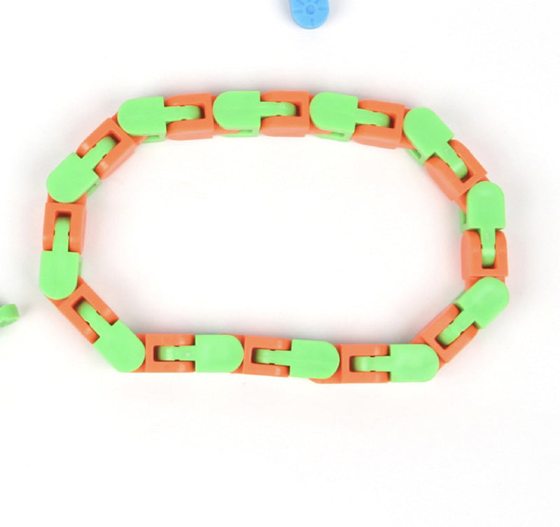 24-section Chain Track Building Block Toy