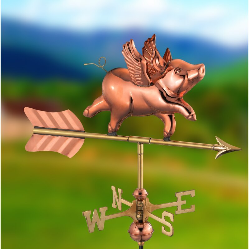 Weather Retro Iron Roof Decoration