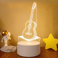3D Light Colorful Touch Remote Control LED Visual Light 3D Small Table Lamp - One Red Hill