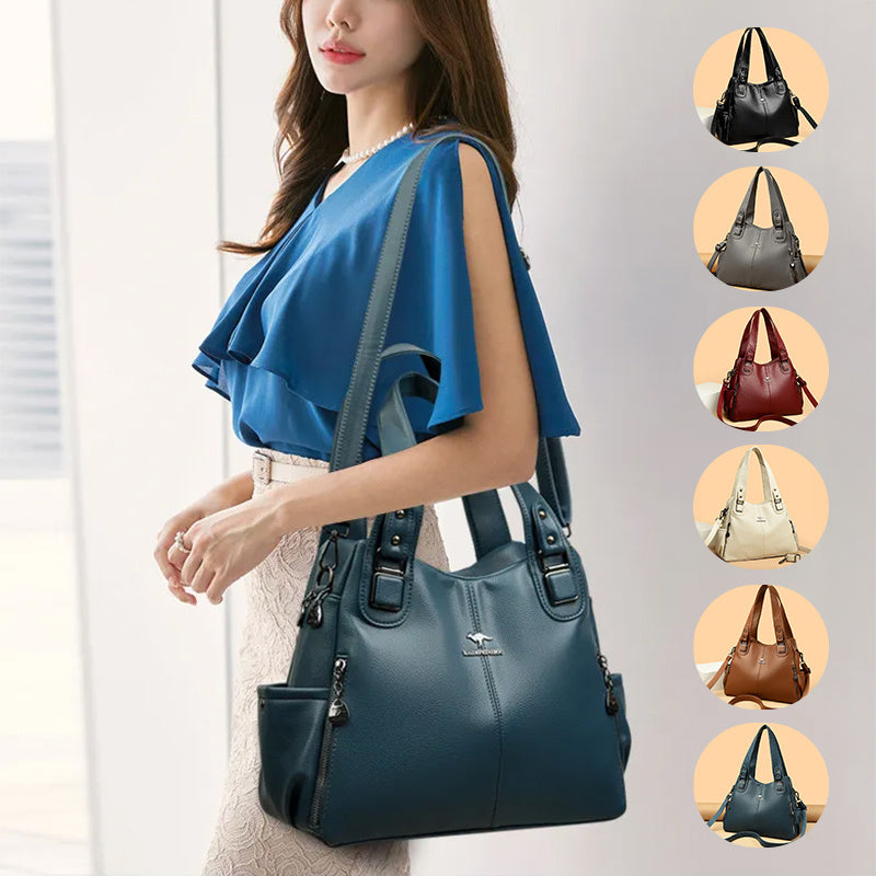 New Women's Shoulder Bag Fashion Elegant Crossbody Bag Vintage Shoulder Tote Bag Designer Ladies Large Capacity Purse Bags - One Red Hill
