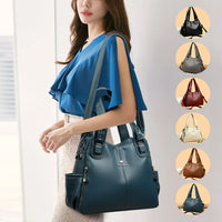 New Women's Shoulder Bag Fashion Elegant Crossbody Bag Vintage Shoulder Tote Bag Designer Ladies Large Capacity Purse Bags - One Red Hill