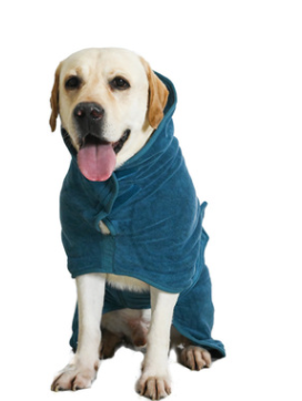 Absorbent Pet Bathrobe With Waist-wrapped Microfiber - One Red Hill