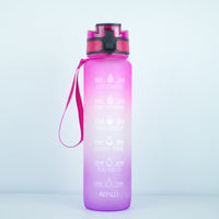 Transparent Flask Water Bottle 1000ml Bottled Kawaii Bottle Bpa Free Infuser Plastic Milk Sports Clear Water Bottle Kawaii Cup - One Red Hill