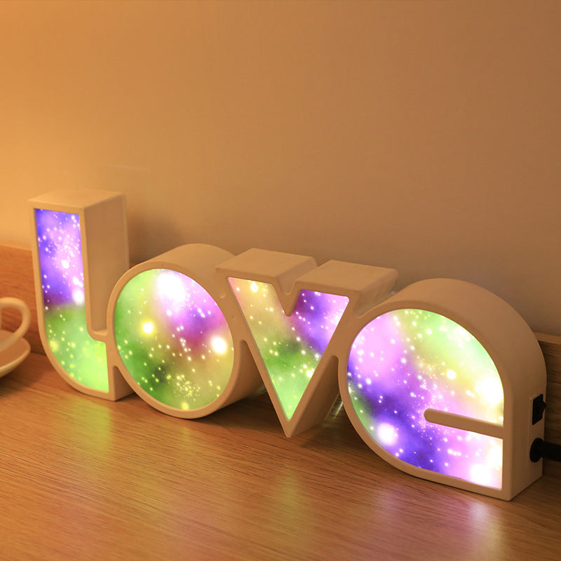 Valentines Day Decor LED LOVE Light Valentines Day Gift For Girlfriend Bithday Wedding Party Decoration Romantic Wedding Decor - One Red Hill