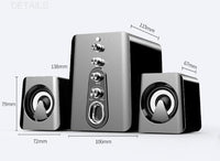 Mini USB 2.1 Speaker Wired Combination High Audio Heavy Bass Music Subwoofer Mobile Phone - One Red Hill