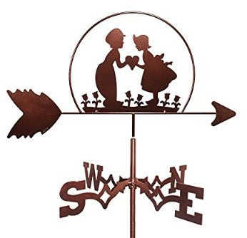 Weather Retro Iron Roof Decoration