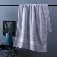 Pure Color Thick Cotton Bath Towel Set Towel Set Increased Pure Cotton Beach Towel Beauty Salon Bath Towel - One Red Hill