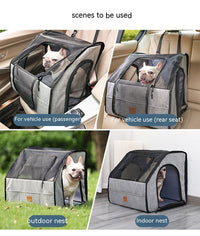 Pet Car Supplies Dog Dog Cage Nest Go Out Portable - One Red Hill