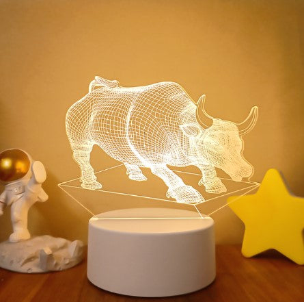 3D Lights Colorful Touch Remote Control LED Visual Lights - One Red Hill