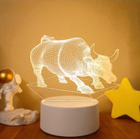 3D Lights Colorful Touch Remote Control LED Visual Lights - One Red Hill