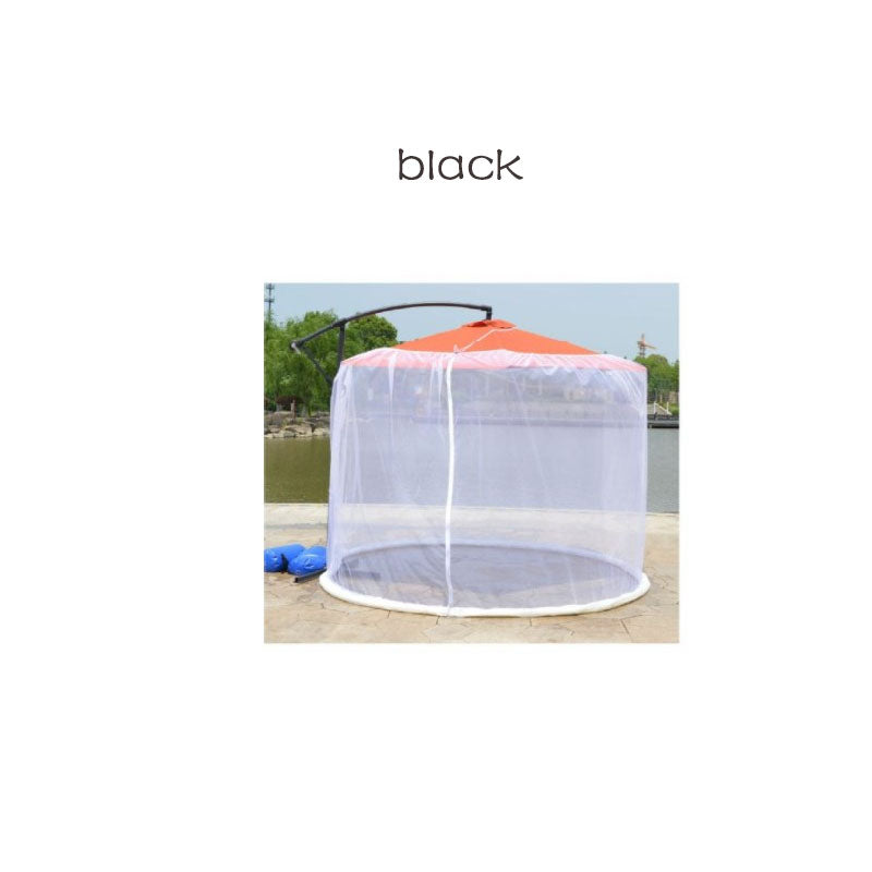 Mosquito Net Outdoor Patio Umbrella Net Cover Roman Umbrella - One Red Hill