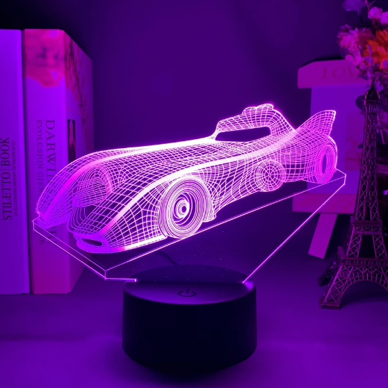 New Stunt Motorcycle 3D Light Colorful Touch Remote Control LED Visual Light