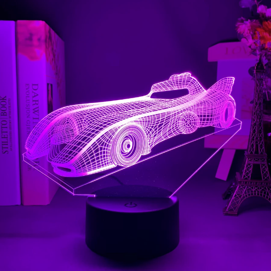 New Stunt Motorcycle 3D Light Colorful Touch Remote Control LED Visual Light - One Red Hill