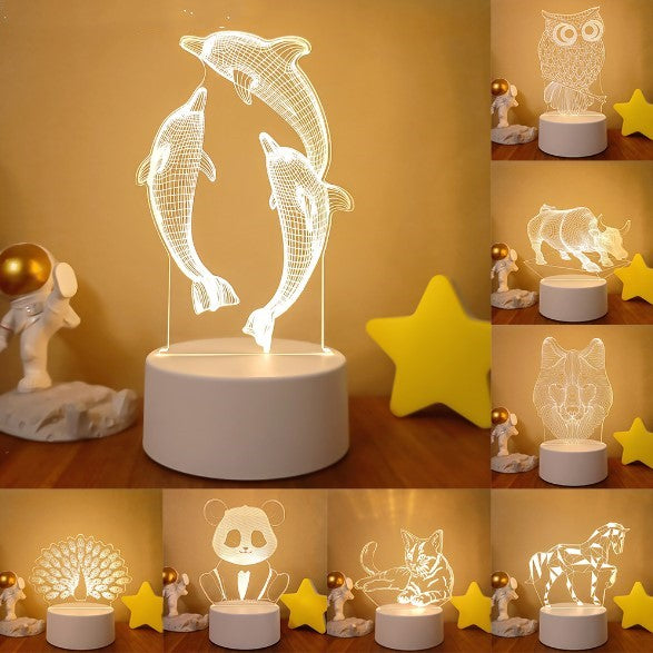 3D Lights Colorful Touch Remote Control LED Visual Lights - One Red Hill