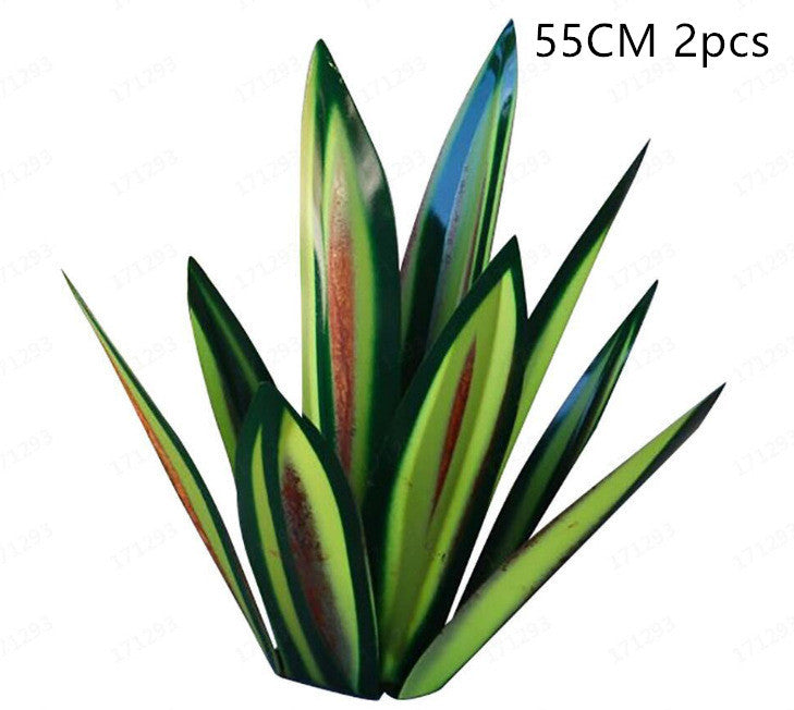 DIY Metal Art 9 Leaves Tequila Rustic Sculpture Rust Garden Yard Art Statues Craft Home Decor Signs Decoration - One Red Hill