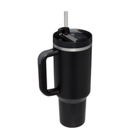 Handle Straw Insulated Stainless Steel Spill Proof Vacuum Coffee Cup