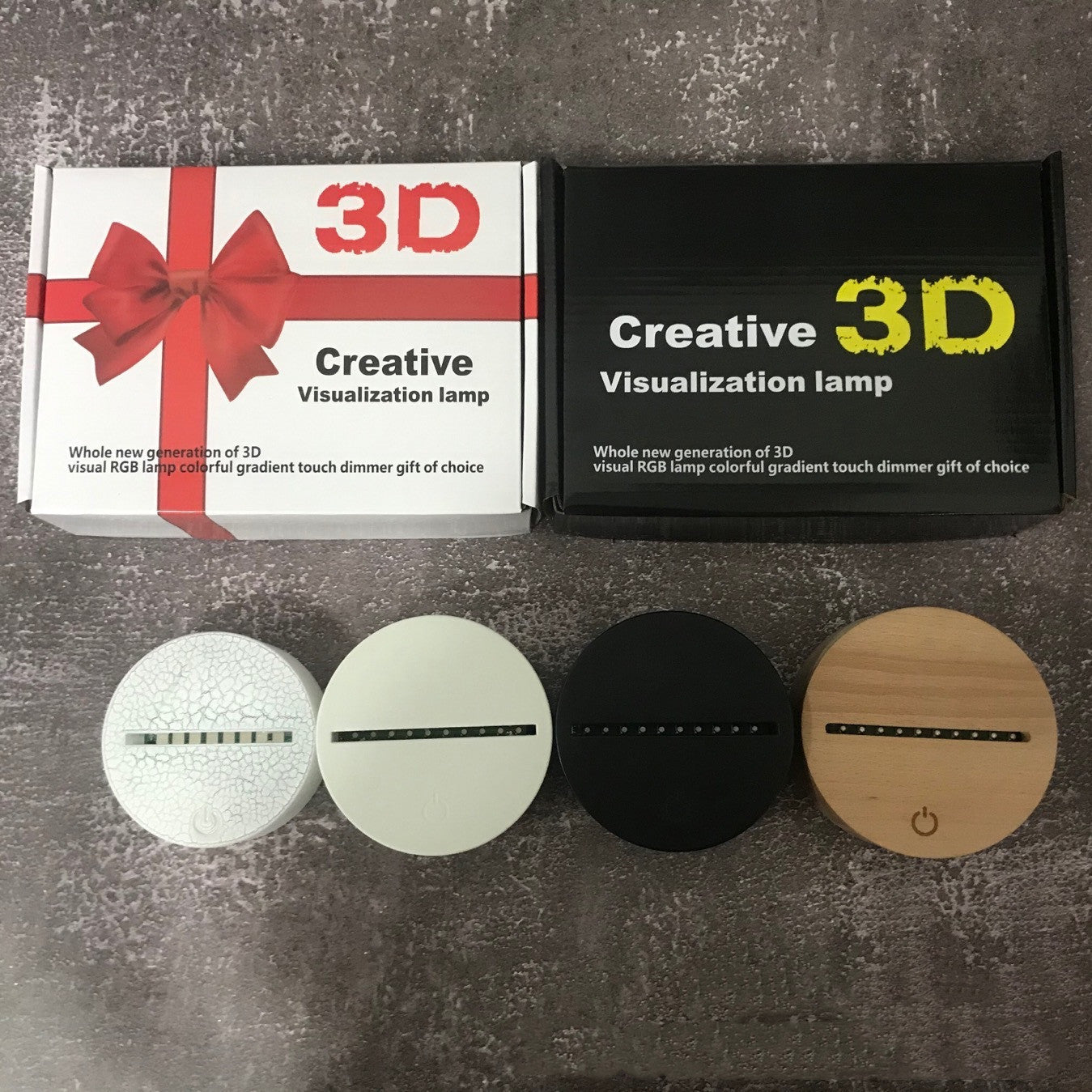 3D Night Light Touch Remote Control Crack - One Red Hill