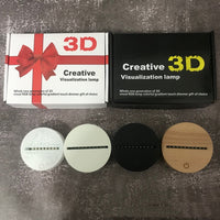 3D Night Light Touch Remote Control Crack - One Red Hill