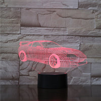 Colorful Touch Remote Control LED Visual Lamp Gift 3D Small Table Lamp - One Red Hill