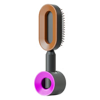 Self Cleaning Hair Brush For Women One-key Cleaning Hair Loss Airbag Massage Scalp Comb Anti-Static Hairbrush - One Red Hill