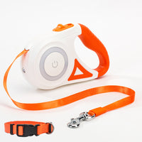 Dog Leash Retractable Leash And Dog Collar Spotlight Automatic Pet Dog Cat Traction Rope For Small Medium Dogs Pet Product - One Red Hill