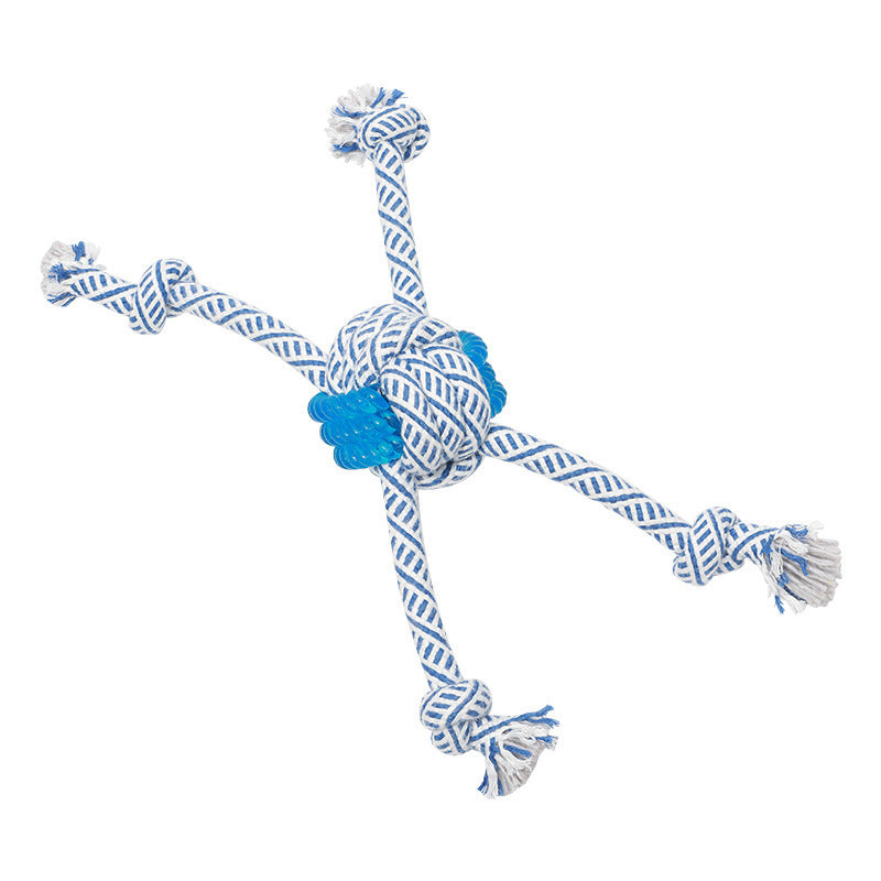 Ocean Series Cotton Rope Dog Toy TPR Pet Molar And Bite Resistant Products - One Red Hill