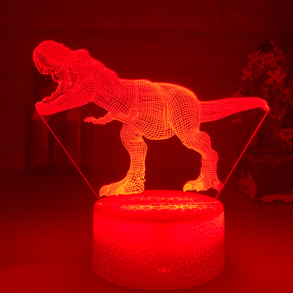 Dinosaur 3D Colorful Touch Remote Control LED Visual Light - One Red Hill